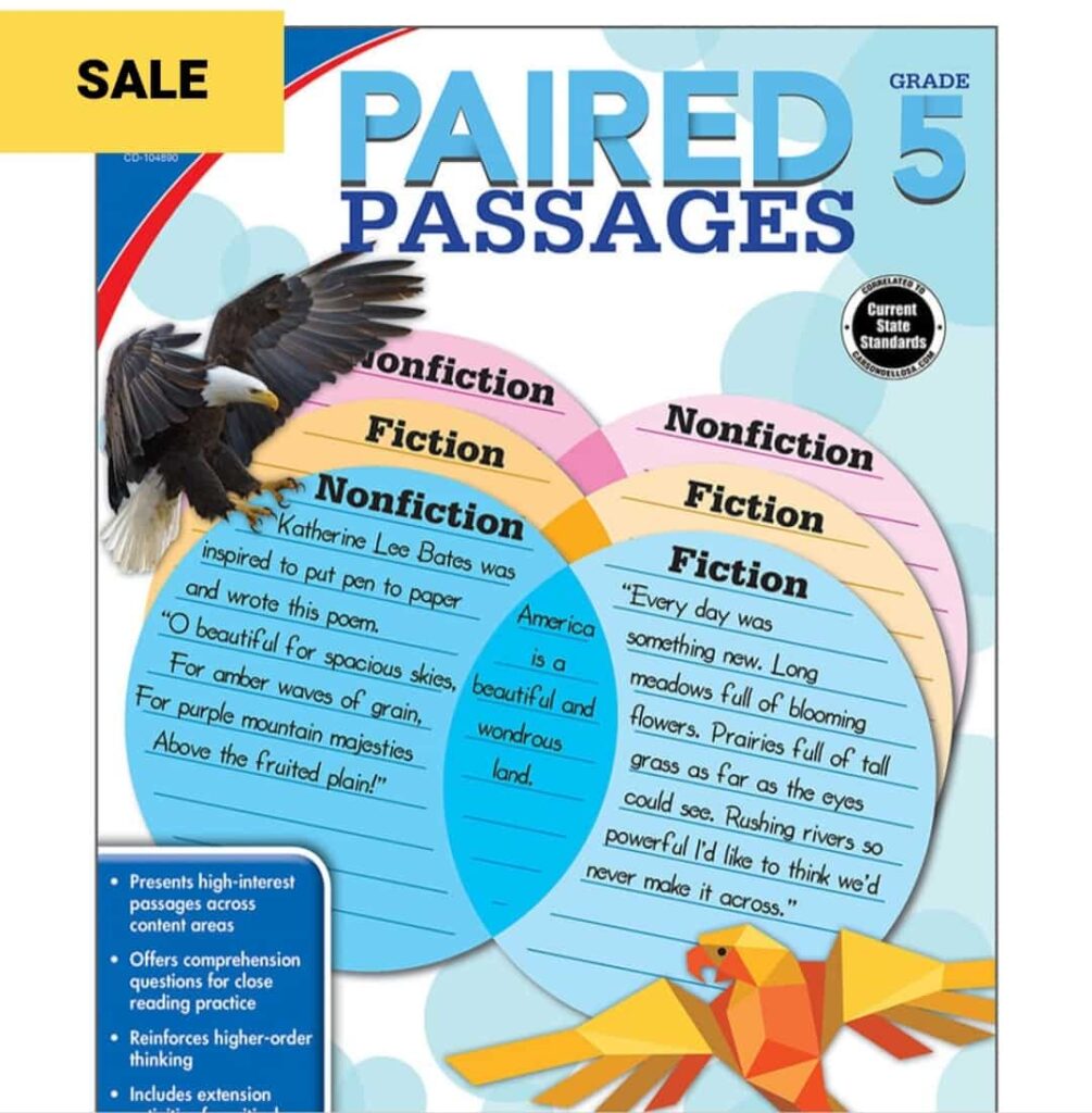Paired Passages Workbook Grade 5 Paperback
