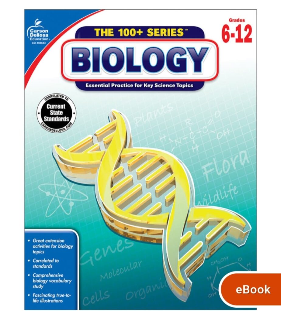 Biology Workbook Grade 6-12 eBook