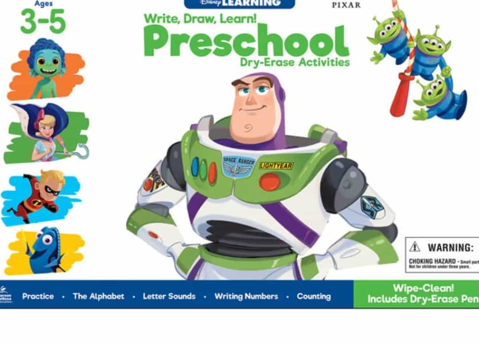 Write, Draw, Learn!: Preschool Dry-Erase Activities Activity Pad Grade PK Paperback