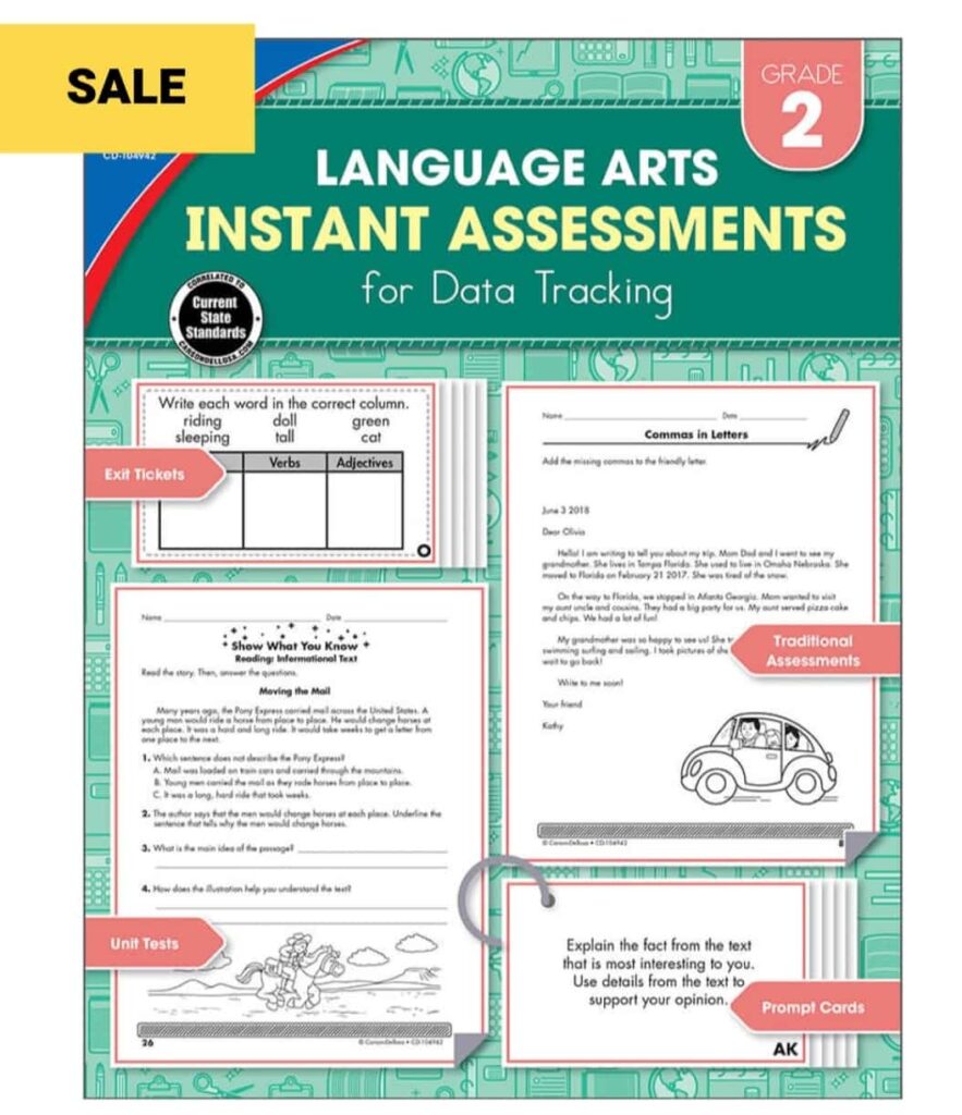 Language Arts Instant Assessments for Data Tracking Resource Book Grade 2 Paperback