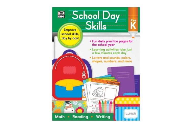 School Day Skills Workbook Grade PK Paperback