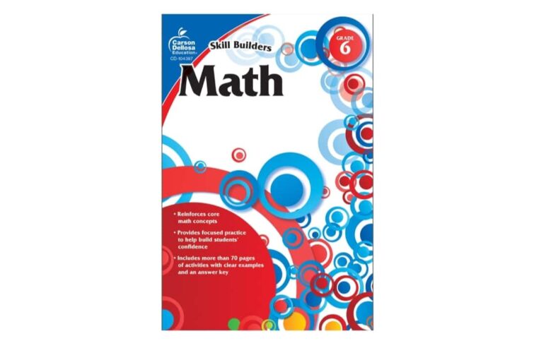 Skill Builders Math Workbook Grade 6 Paperback